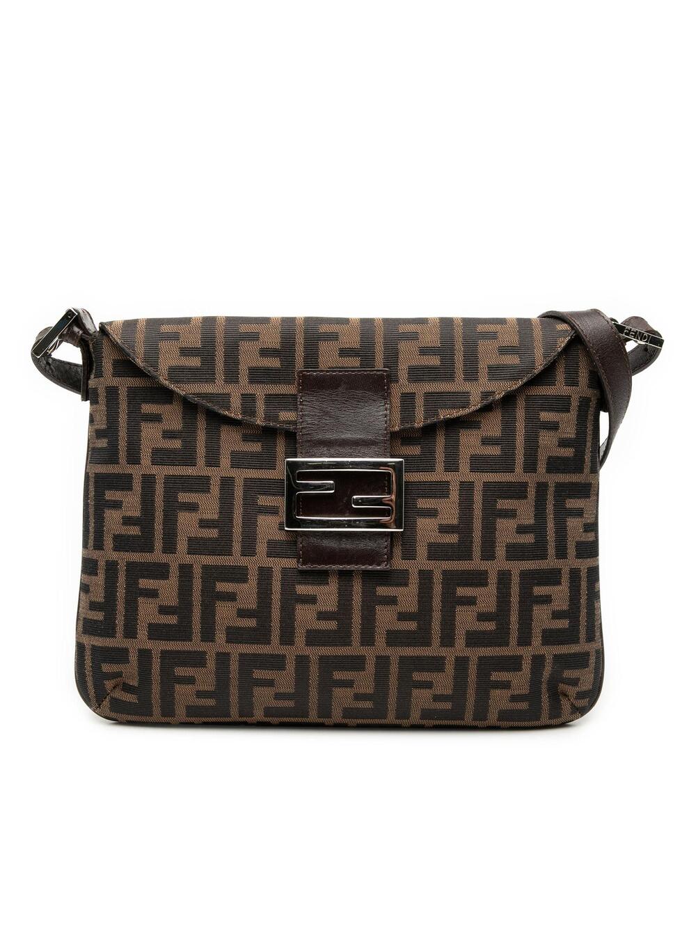 Fendi Double Flap Bag Zucca Canvas #287506F86B